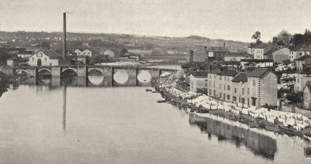 HAUTE-VIENNE. Limoges- Pont Saint-Étienne. SMALL. 1904 old antique print